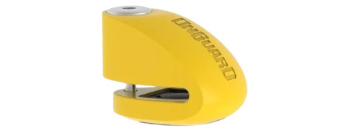 Traba Disco Con Alarma Onguard Amarillo 6mm Centro Motos