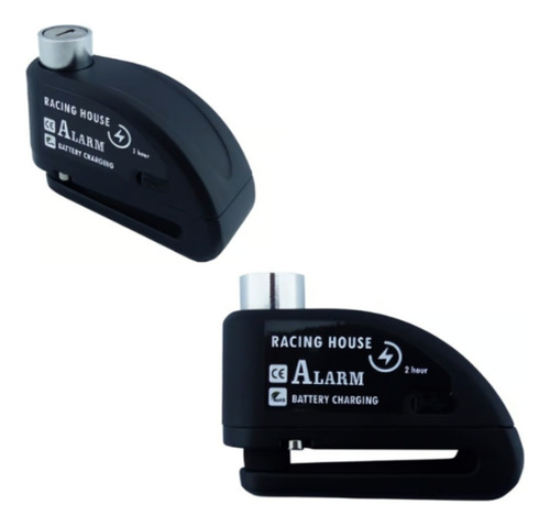 Candado Para Freno Disco Con Alarma Negro 2 Llaves