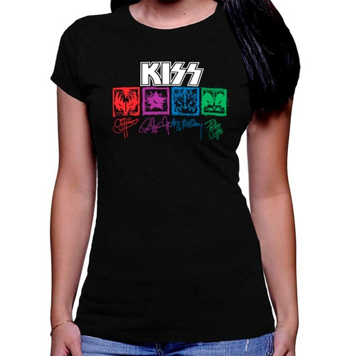 Camiseta Premium Dtg Rock Estampada Impresa Kiss