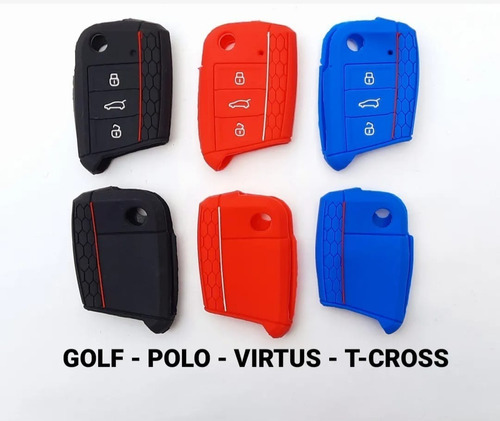 Funda De Silicona Cubre Llave Volkswagen Polo Virtus Tcross 