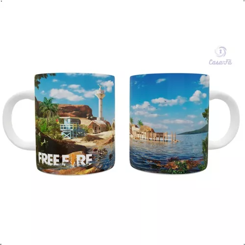 Caneca Game Free Fire com Nome Personalizado