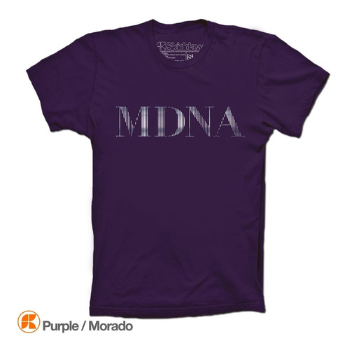 Madonna Playeras Mdna Silver Logo