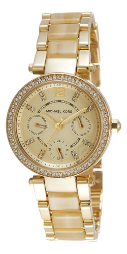 Michael Kors Mk5842 - Reloj Mini Parker Dorado Para Mujer