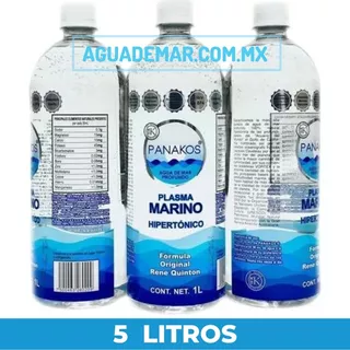 Agua De Mar Profundo Orgánica Hipertónica 5 Litros