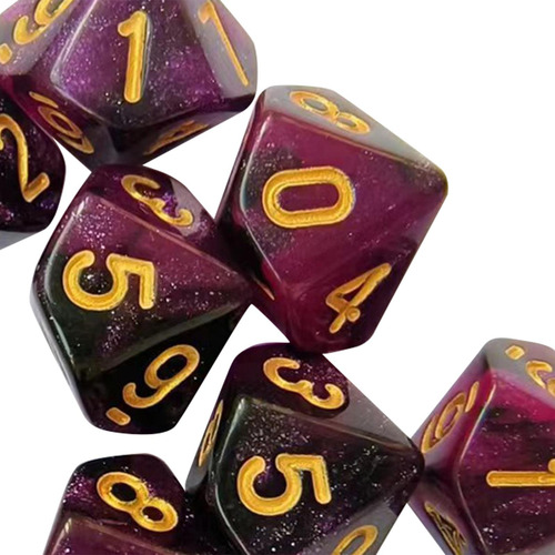 2 Juego De Dados De 10 Piezas D10, Juguetes De