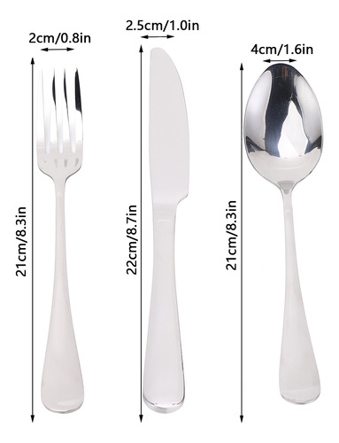 Juego De Cubiertos De 12 Piezas Cuchillo, Tenedor Y Cuchara