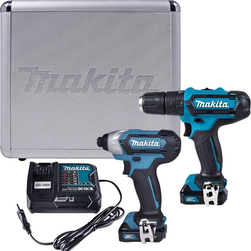 Combo Furadeira Paraf + Paraf Impacto 12v Clx228sax Makita