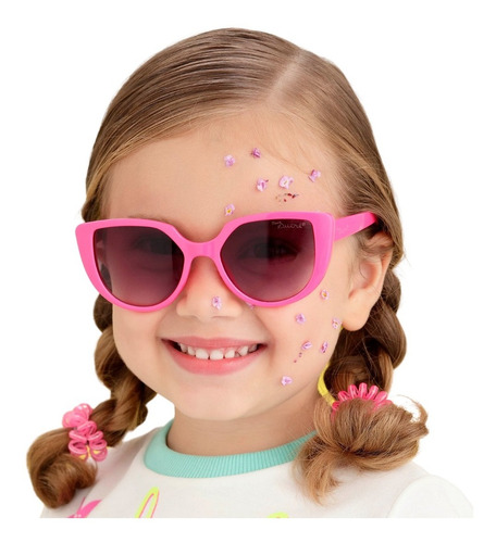 Óculos De Sol Infantil Mon Sucré Sophie Pink 21004 Proteção