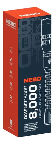 Linterna Recargable Nebo Davinci 8000 Lúmenes Neb-flt-1016-g