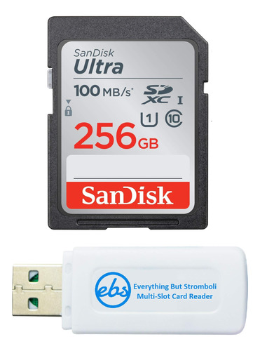 Sandisk - Tarjeta De Memoria Sdxc Sd Ultra De 256 Gb Funcio.