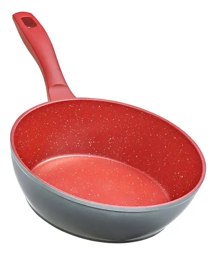 Panela Polishop Antiaderente Day By Day 24cm - Vermelha