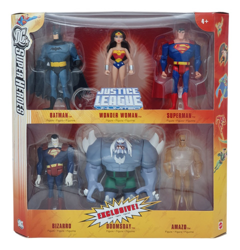 Justice League Unlimited 6 Pack Doomsday Superman Bizarro