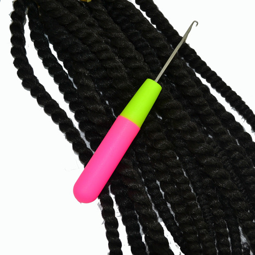 Aguja Para Microtrenza Hook Dreadlock Hair, Para Hacer Manua