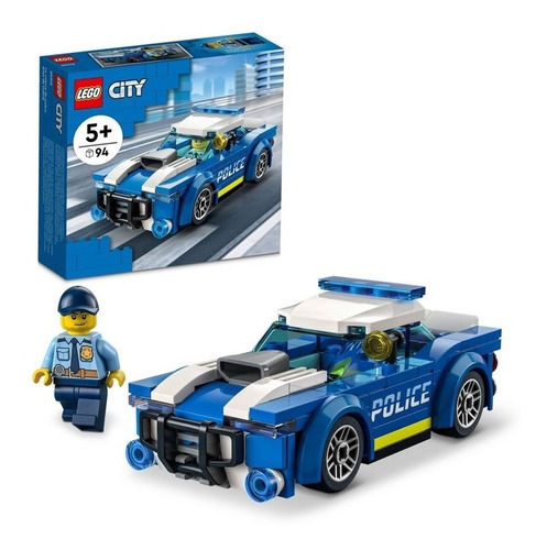 Kit De Construcción Lego City Auto De Policía 60312 94 Pzas