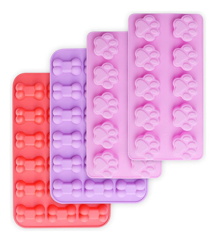 Moldes De Silicona Homedge Para Patas Y Huesos De Perro, 4 U