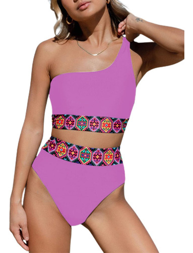 Hilinker Conjunto De Bikini Bohemio De 2 Piezas Con Un Hombr