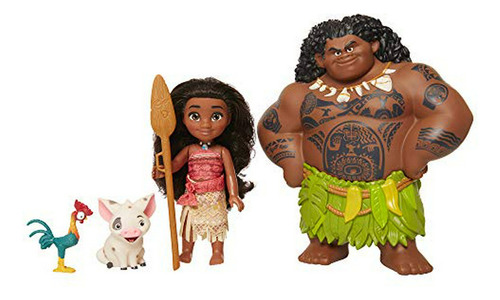 Set De Moana Disney Con Maui Demigod, 4 Piezas Para N