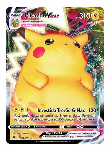 TIREI A CARTA MAIS RARA PIKACHU V regular da coleção Voltagem