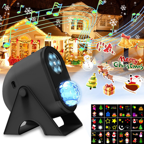 Proyector De Luces De Navidad De Halloween Al Aire Libre, Lu