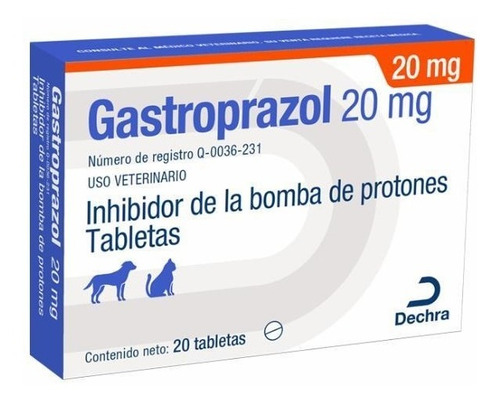 Gastroprazol 20 Mg 20 Tabs Brovel Para Perro Y Gato