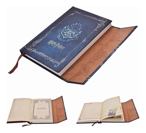 Cuaderno Estilo Vintage Con Cierre Magnético Harry Potter