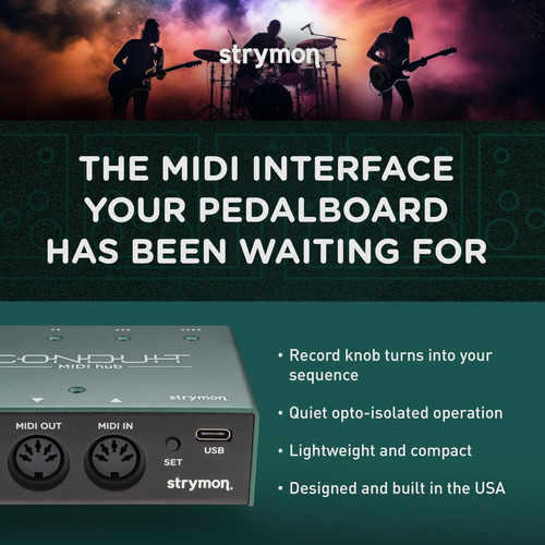 Interfaz Del Cubo Midi Usb Conduit Strymon Para Pedales Y De