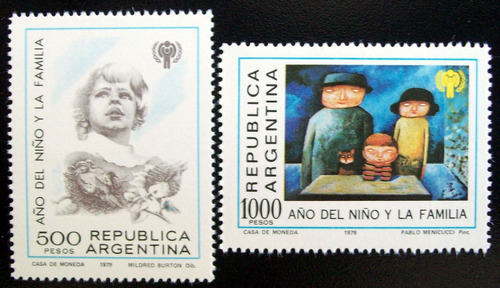 Argentina Arte Serie Gj 1906-7 Año Intern Niño 79 Mint L5169