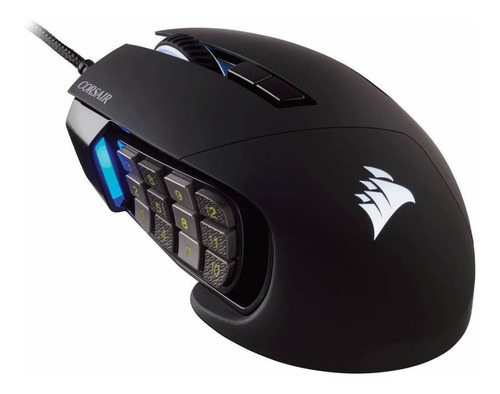 Imagen 1 de 6 de Mouse Corsair Scimitar Pro Rgb - Mmo Gaming Negro