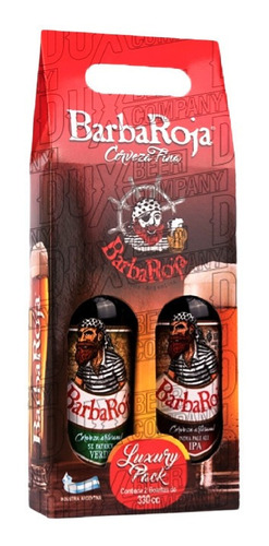 Imagen 1 de 10 de Cerveza Artesanal Barbaroja Estuche Regalo X2 Porrones
