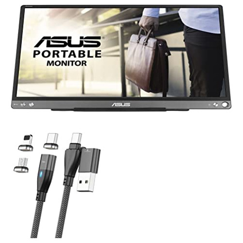 Boxwave Cable Compatible Con Asus Zenscreen Mb16ace - Magnet