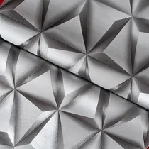 Comprar Papel De Parede 3d Geométrico Triângulos Top Cinza E Marrom