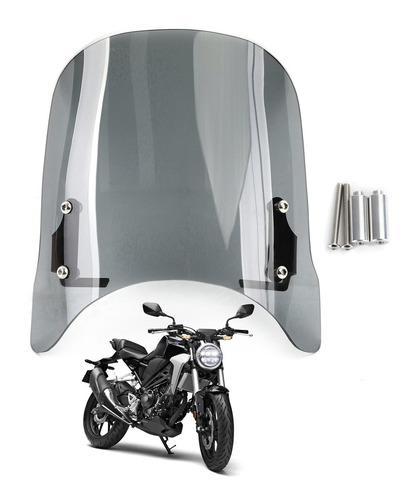 Parabrisas Para Honda Cb125r Cb250r Cb300r 2018-20 Gris