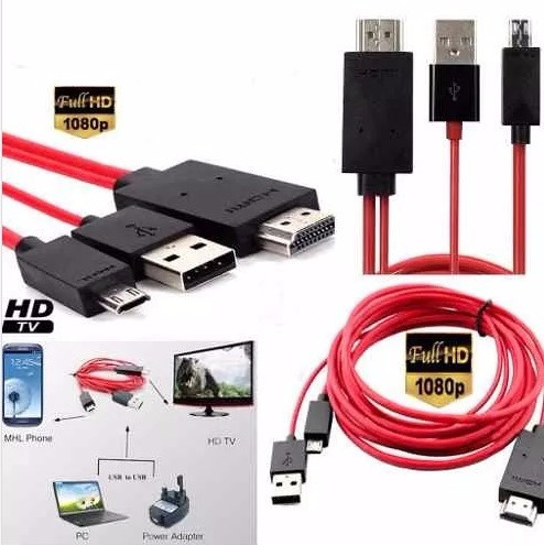 Cable Adaptador Micro Usb Mhl A Hdmi Full Hd 1080p