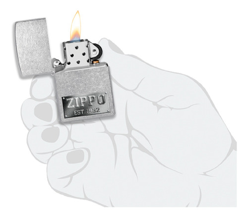 Imagen 8 de 10 de Encendedor Zippo Lighter Design Street Chrome Logo Est 1932