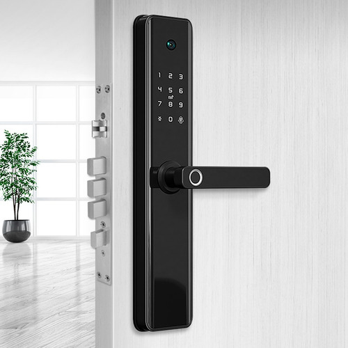 Imagen 9 de 9 de Cerradura Inteligente Smart Wifi Huella Cámara Timbre Exteri