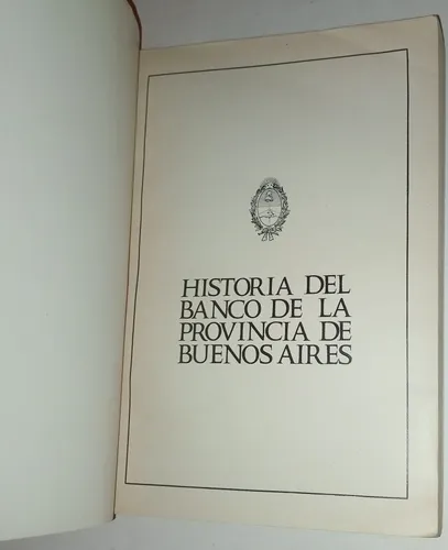 Historia Del Banco Provincia De Buenos Aires (Usado)