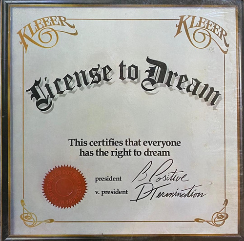 Disco Lp - Kleeer / License To Dream. Album (1981)