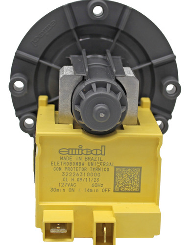 Eletrobomba Para Lavadora Com Protetor Térmico 127 Volts 127v