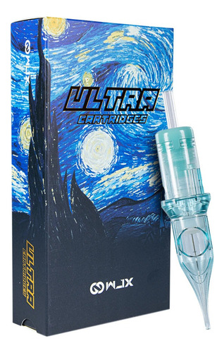 Kit Com 20 Cartuchos Wjx Ultra Para Tatuagem Round Liner Calibre Da Agulhas 0