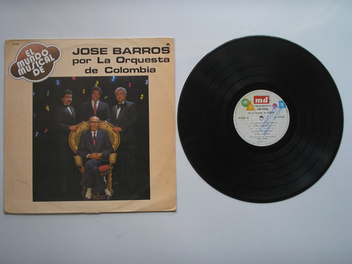Lp Vinilo Jose Barros Por La Orquesta De Colombia Edic 1987