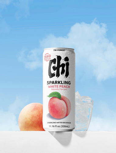 Agua Carbonatada Sabor Durazno Blanco 330 Ml Chi Forest