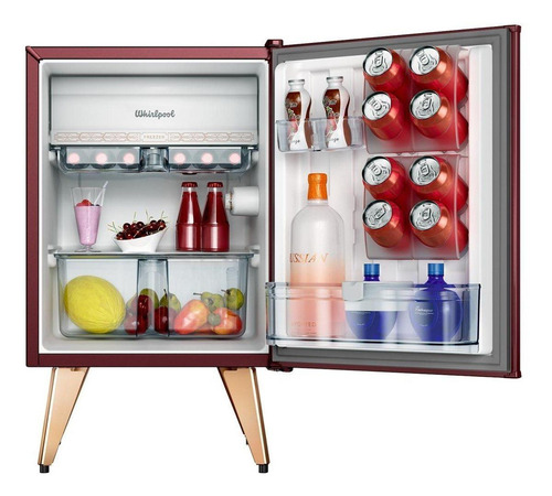 Imagen 3 de 4 de Heladera Minibar Whirlpool Wra09 Vino 76l Retro