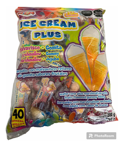 Malvavisco Ice Cream Plus 40pz