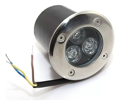 Foco Led Piso 3w Emb. Ip67 Frío Luz Blanco Frío