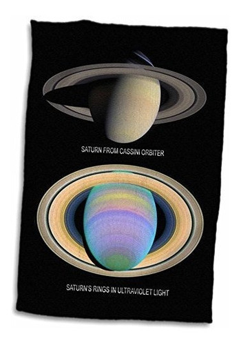 3d Rose Solar System-saturno De Cassini Orbiter Y Anillos En
