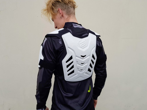 Colete Motocross Asw Maxx Branco Trilha Enduro Bmx Atv