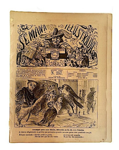 Revista Semana Illustrada - Nov.de 1865 - Machado De Assis (Usado)