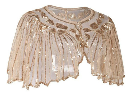 Capa De Noite Tops Femininos Deco Bolero Flapper Cover Up 91