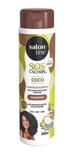 Shampoo S.o.s Tratamento Coco Cachos Salon Line 300ml
