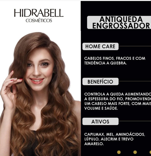 Shampoo Estimula O Crescimento E Antiqueda 285ml Hidrabell